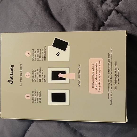 Cat Lady Clean Touch Paw Ink Pad New - Picture 2 of 2